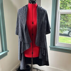 Charcoal Gray Wrap Cape